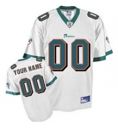 Miami Dolphins Customized Jerseys white