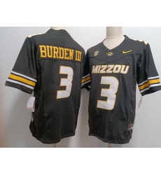 Men Missouri Tigers Luther Burden #3 Black F U S E Stitched Jersey