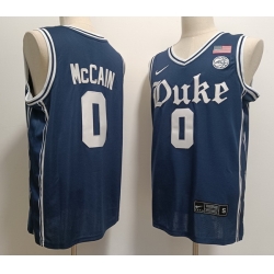 Men Royal Duke Navy Blue Devils Jared McCain #0 Stitched Basketball Jersey