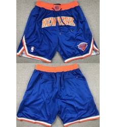 Men New Yok Knicks Royal Shorts