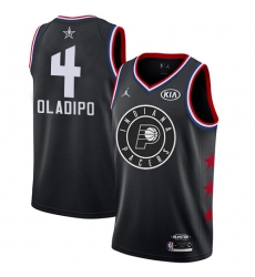 Pacers #4 Victor Oladipo Black Basketball Jordan Swingman 2019 All Star Game Jersey