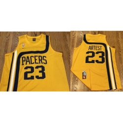 Pacers #23 Artest yellow jersey