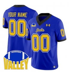 Men South Dakota State Jackrabbits Active Player Custom Blue 2025 F U S E  Vapor Limited Stitched Football Jersey