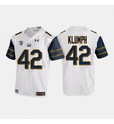 California Golden Bears Dylan Klumph College Football White Jersey