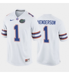 Florida Gators Cj Henderson White Away Men'S Jersey