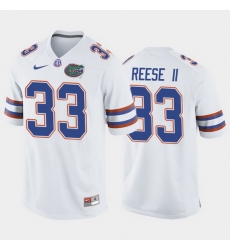 Florida Gators David Reese Ii White Away Men'S Jersey