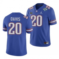 Florida Gators Malik Davis Royal 2020 Cotton Bowl Classic College Football Jersey