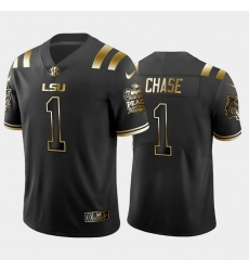 LSU Tiger Ja'Marr Chase Black Golden Edition Men'S Jersey