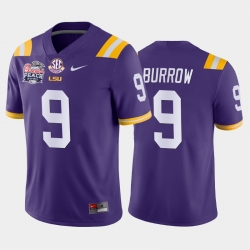 LSU Tiger Joe Burrow Purple Away Men'S Jersey