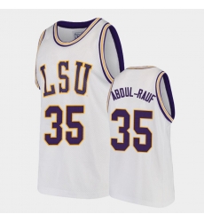 LSU Tiger Mahmoud Abdul Rauf White Replica Men'S Jersey