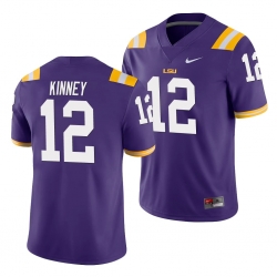 LSU Tiger Walker Kinney Purple Game Men'S Jersey