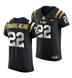 Lsu Tigers Clyde Edwards Helaire Golden Edition Elite Nfl Black Jersey