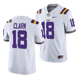 Lsu Tigers Damone Clark White College Football Men Jersey