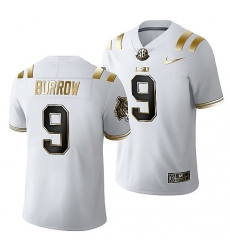 Lsu Tigers Joe Burrow Golden Edition Limited Football White Jersey