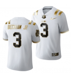 Lsu Tigers Odell Beckham Jr. Golden Edition Limited Nfl White Jersey