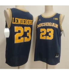 Men Michigan Wolverines 23 Yaxel Lendeborg Navy 2025 Vapor Limited Stitched Football Jersey Men Michigan Wolverines 23 Yaxel Lendeborg Navy 2025 Vapor Limited Stitched Football Jersey