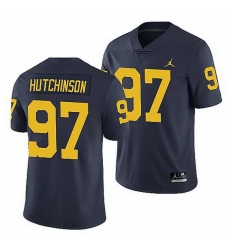 Michigan Wolverines Aidan Hutchinson Navy Limited Men'S Jersey