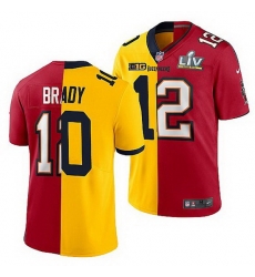 Michigan Wolverines Tom Brady Maize Red Nfl Buccaneers Men Jersey