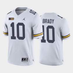 Michigan Wolverines Tom Brady White Away Men'S Jersey