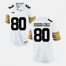 Henry Krieger Coble White Iowa Hawkeyes Alumni Football Game Jersey