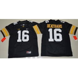 Iowa Hawkeyes 16 C J  Beathard Black College Football Jersey