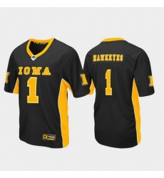 Men Iowa Hawkeyes 1 Black Max Power Football Jersey