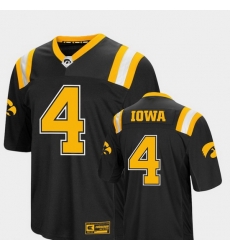 Men Iowa Hawkeyes 4 Black Foos Ball Football Colosseum Jersey