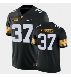 Men Iowa Hawkeyes Kyler Fisher Game Black College Football Jersey