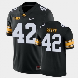 Men Iowa Hawkeyes Shaun Beyer Game Black College Football Jersey