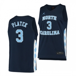 North Carolina Tar Heels Andrew Platek Navy Alternate Men Jersey