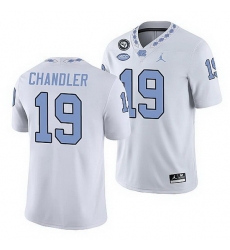 North Carolina Tar Heels Ty Chandler White Game Football Replica Jersey