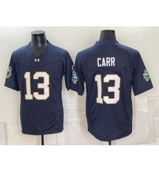 Men Notre Dame Fighting Irish  13 Riley Leonard Navy F U S E  Limited Stitched Jersey