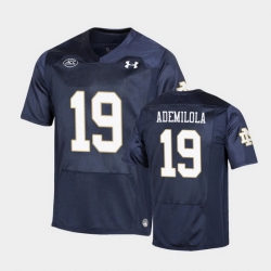 Men Notre Dame Fighting Irish Justin Ademilola Replica Navy College Football Playoff Jersey