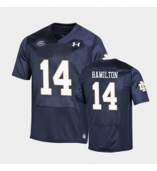 Men Notre Dame Fighting Irish Kyle Hamilton Replica Navy College Football Playoff Jersey