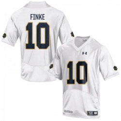 Men Under Armour 10 Limited White Chris Finke Notre Dame Fighting Irish Alumni Football Jersey