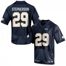 Men Under Armour 29 Replica Navy Blue Kevin Stepherson Notre Dame Fighting Irish Alumni Football Jersey