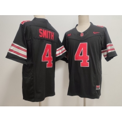 Men Ohio State Buckeyes #4 Jeremiah Smith Black 2026 F U S E Stitched NCAA Jersey