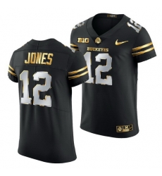 Ohio State Buckeyes Cardale Jones Black Golden Edition Jersey