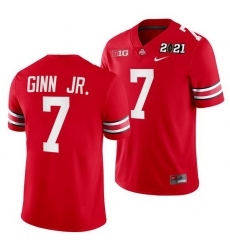 Ohio State Buckeyes Ted Ginn Jr. Scarlet 2021 Sugar Bowl Champions College Football Playoff College Football Playoff Jersey