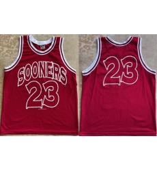 Men Oklahoma Sooners  Wayman Tisdale Red Stitched Basketball Jersey
