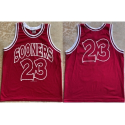 Men Oklahoma Sooners  Wayman Tisdale Red Stitched Basketball Jersey