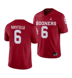 Oklahoma Sooners Baker Mayfield Crimson Game Men'S Jersey