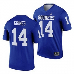 Oklahoma Sooners Reggie Grimes Blue Legend Men'S Jersey