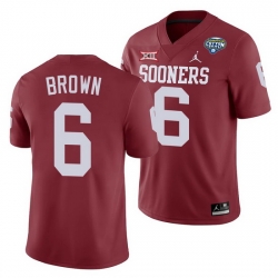 Oklahoma Sooners Tre Brown Crimson 2020 Cotton Bowl Classic College Football Jersey