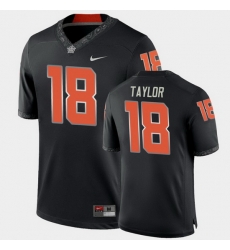 Men Oklahoma State Cowboys Shaun Taylor College Football Black Game Jersey