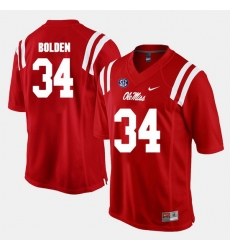 Brandon Bolden Red Ole Miss Rebels Alumni Football Game Jersey