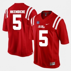 Men Robert Nkemdiche Red Ole Miss Rebels Alumni Football Game Jersey