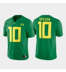 Men Oregon Ducks 10 Green Game Football Jersey