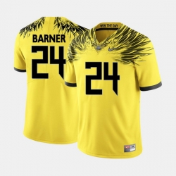 Men Oregon Ducks Kenjon Barner College Football Yellow Jersey