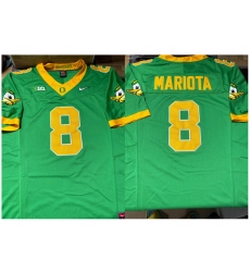 Men Oregon Ducks Marcus Mariota #8 2024 Green Game Jersey